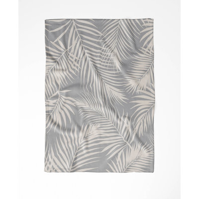 Couverture en velours de coton Waving Palms
