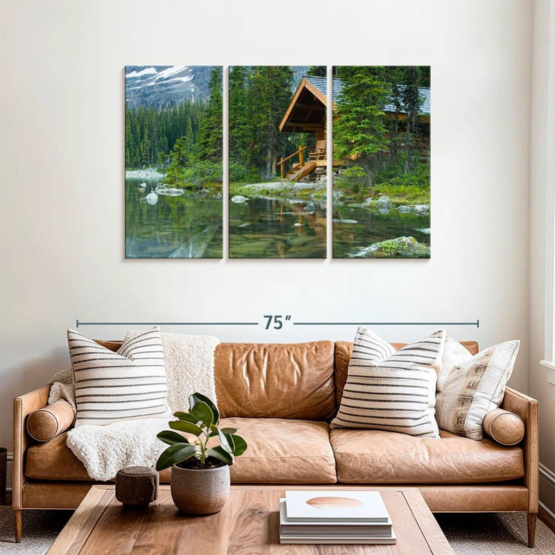 Alvord Ohara Lake House, H 36 po x l 57 po