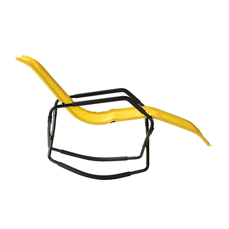 Chaise longue inclinable Adeva, Jaune