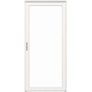 Platinum Interchangeable Full Glass Storm Door (handle sold separately)