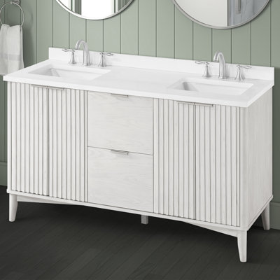 Gabi 60 in. Double Sink Bathroom Vanity