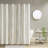 Cotton Printed Shower Curtain With Chenille