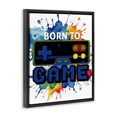 Born to Game Splash Floating Frame, design by Kim Allen