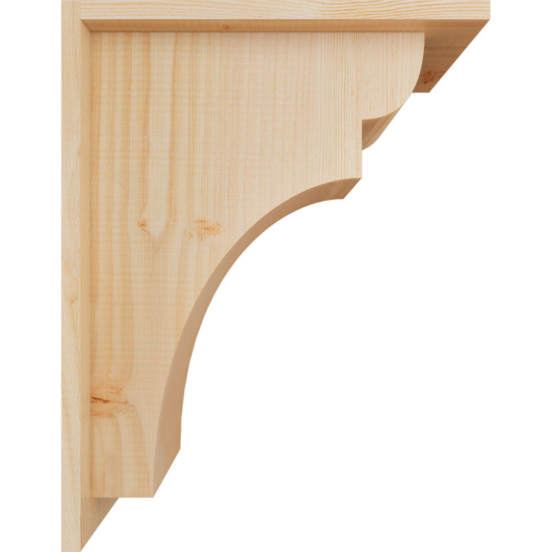 Yorkshire Yorktown avec plaque arrière, H 18 po x l 7,5 po x P 14 po, Sapin de Douglas, Lisse