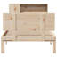 Bookcase Bed Without Mattress Solid Wood Pine-817216184-817216186