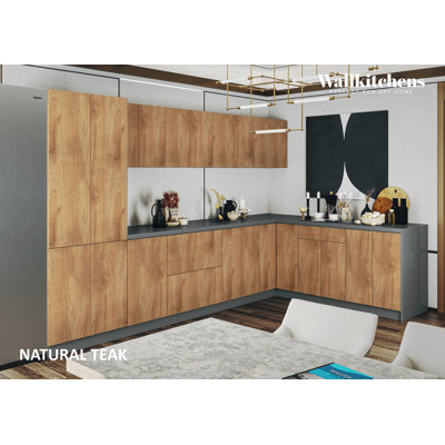 Ensemble d'armoires de cuisine en panneau de fibres à densité moyenne (MDF) H 83 po x l 138 po x P 85 po FK-PresTIge
