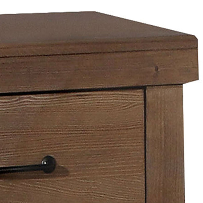 Table de chevet pour chambre à coucher au fini chêne antique - Choix de décor rustique 2 Idéal pour l'esthétique
