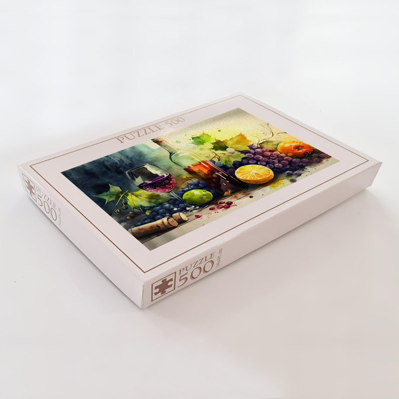 500 pièces en carton, 100% carton, 500 pièces, 18,9 x 13,4 pouces | Taille de la boîte: 13,2 po x 9,1 po x 2,0 po | Parfait pour le plaisir et la détente en famille, pièces durables de haute qualité pour un assemblage facile, cadeau idéal pour les amateurs de casse-tête