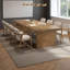 Table de conférence moderne en bois massif de 7 pieds pour 8 personnes-879223548