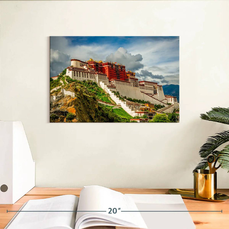 Adella, Palais du Tibet, Tibet, H 8 po x l 12 po
