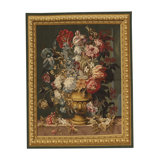Hand-Knotted High-Quality Beige, Green, and Red Area Rug