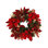 27'''' Holiday Wreath With Hydrangeas, Ornaments And Velvet Bows