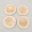 Plat de service en bois blanc fabriqué à la main de 13 pouces pour une vaisselle élégante et durable