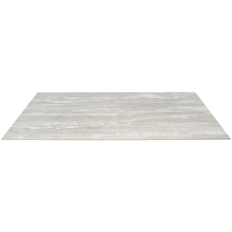 Basic Travertine 24x48 Matte Porcelain Tile, Silver