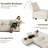 U-Shaped Upholstered Modular Sectional Sofa With Storage, 10 Seat  Corduroy  Couche With Adjustable Arms Backs,Plush Supportive Cushions, Beige-148358366