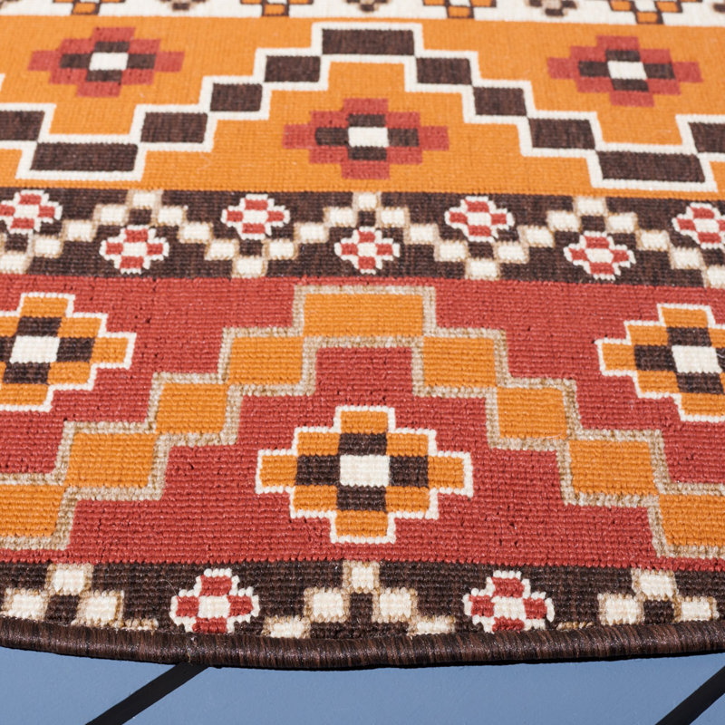 Northpoint Veranda Geometric Indoor/Outdoor Area Rug, Rectangle 6'7" x 9'6"
