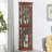 Bilyou Accent Cabinet Corner Curio Cabinet with Lights, Adjustable Tempered Glass Shelves, Mirrored Back, Display Cabinet, (E26 light bulb not included) -1976064940