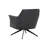 28.5'' Wide Genuine Leather Cowhide Swivel Lounge Chair - Black-1442589693