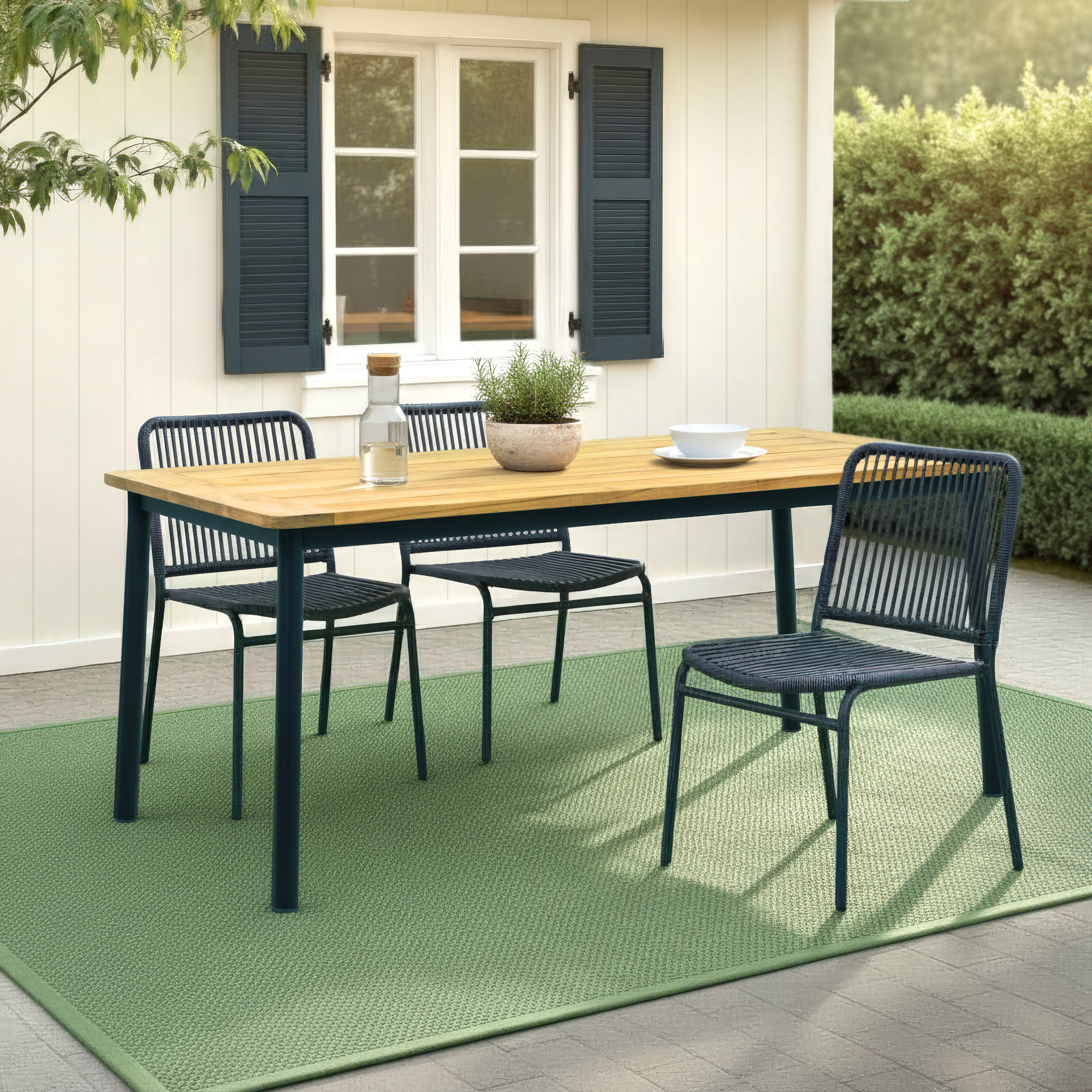 Woburn 35'' Teak Outdoor Dining Table