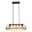 Lustre de ferme en bois 17,7 pouces