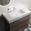 Meuble-lavabo de 36 po - Noyer, lavabo blanc, rangement éblouissant, finition élégante, lavabo moderne, ensemble de pièces, élément central-633732130-633732128-633732133