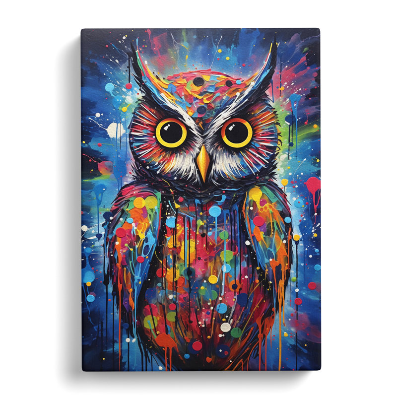 Owl Abstract - No Frame Print, 50cm H x 35cm W x 3cm D