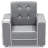 Delta Children Chelsea Kids Upholstered Chair with Cup Holder, Soft Grey-1554235468