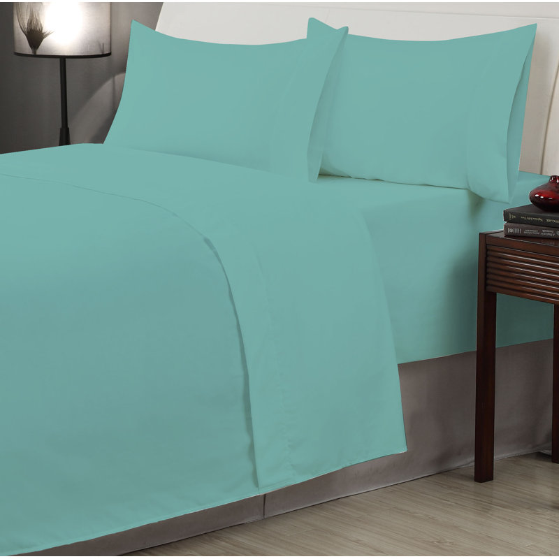 Billie Microfiber Sheet Set, Twin XL, Teal