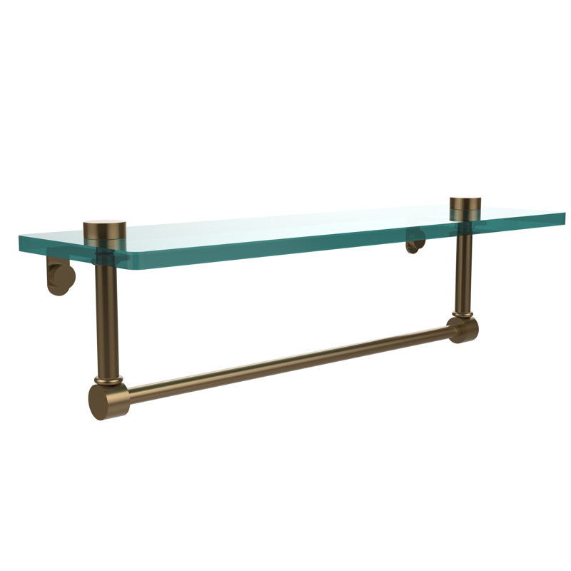 Tablette avec porte-serviettes Gober, 16 po, Bronze brossé
