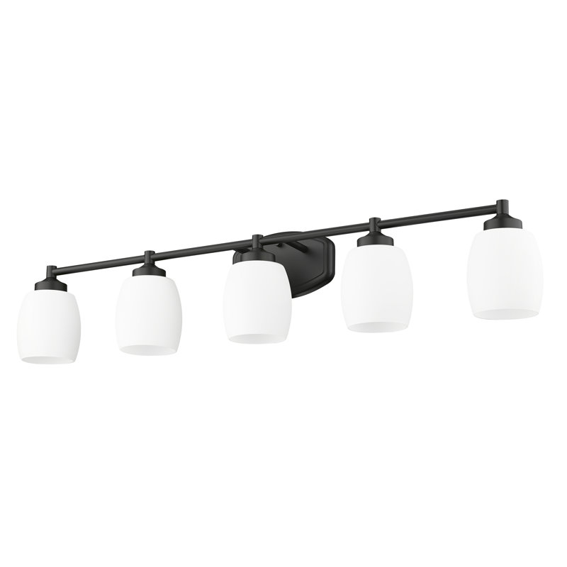 Fenella 5 Light Vanity, Matte Black