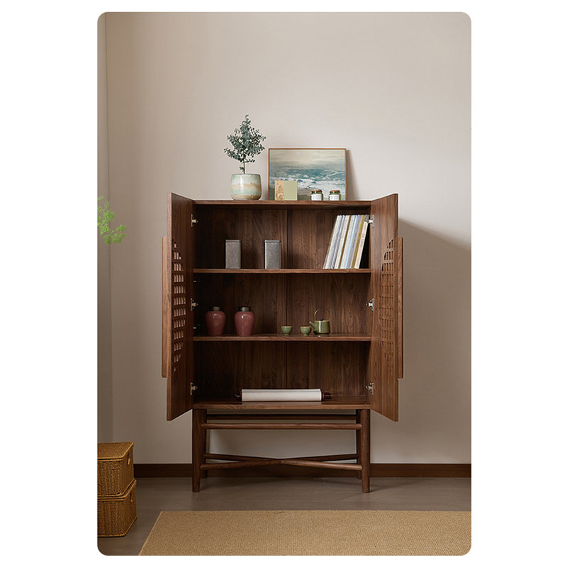Nouveau meuble d'appoint en bois massif chinois