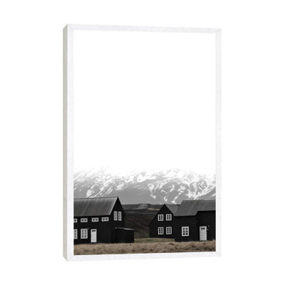 Black Houses Of Iceland I by Monika Strigel - Print on Canvas