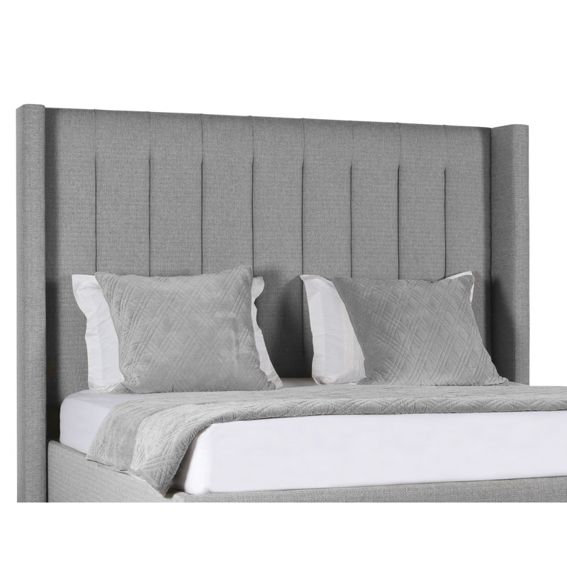 Esparto Upholstered Bed, Charcoal Revolution®, King (High)