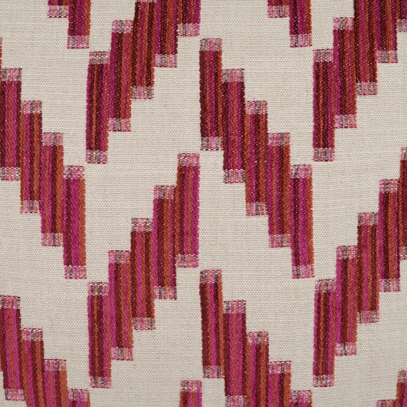 Harcourt Pillow Cover & Insert, Sangria, Square 24"