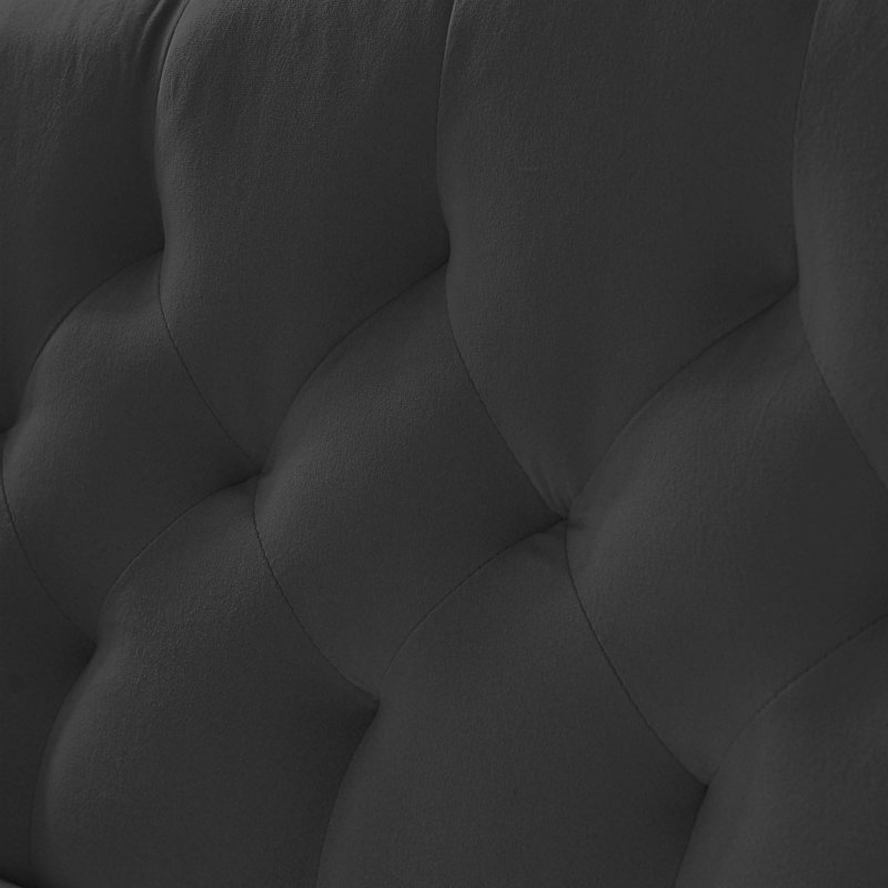 Canapé 2 places, Noir