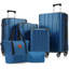 Ensemble de valises 6 pièces Hardshell, valises extensibles légères à deux roues, serrure TSA pour femmes