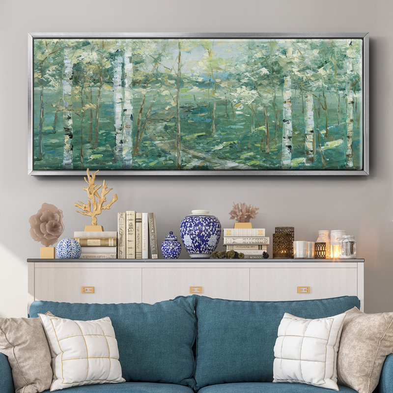 Meadow Light- Framed Canvas, 8" H x 20" W