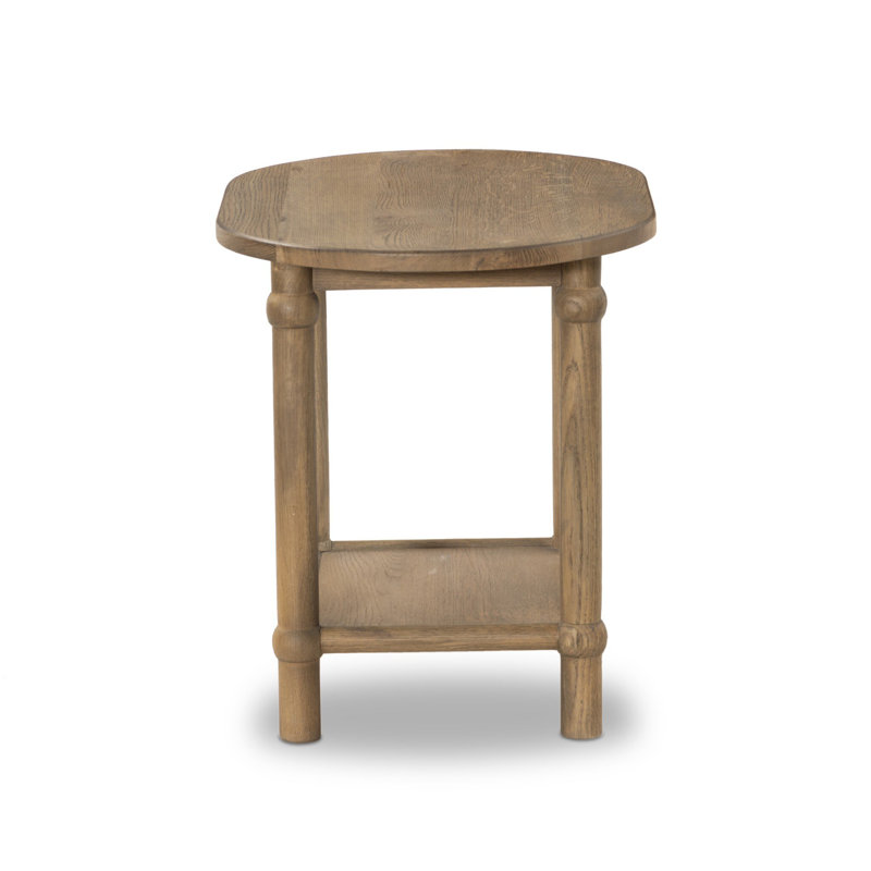 Charnes End Table, Warm Natural Oak