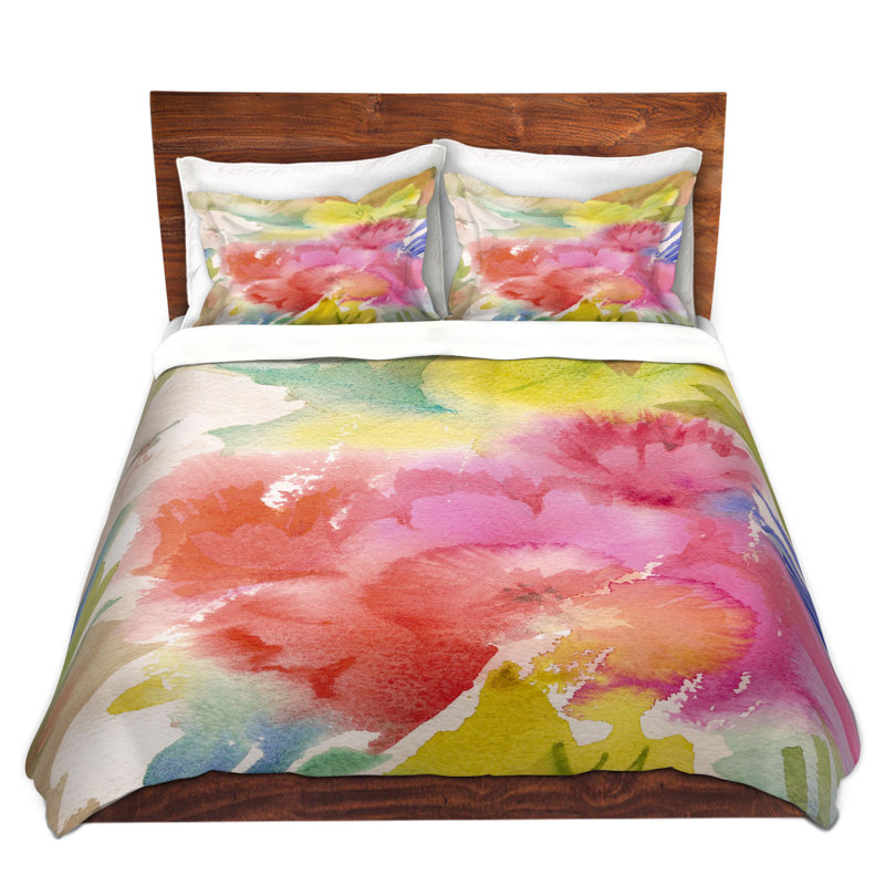 Ensemble de housse de couette en microfibre DiaNoche par Sheila Golden - Sonoma Garden