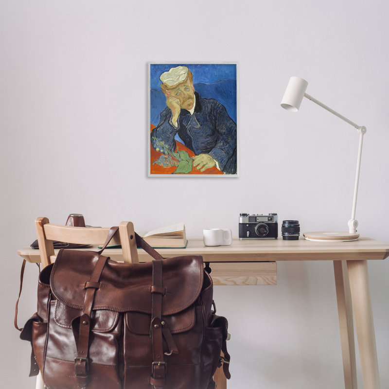 Van Gogh, Dr Paul Gachet, estampe numérique encadrée par one1000paintings, H 30 po x l 24 po, Estampe numérique Farmhouse
