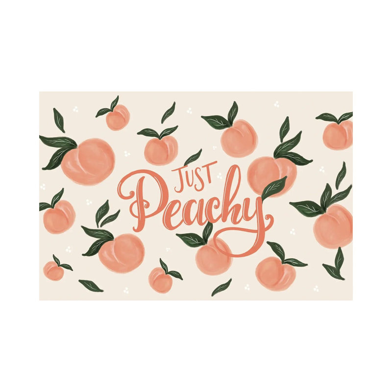 Just Peachy by Lily & Val - Gallery-Wrapped Canvas Giclée on Canvas, Wrapped Canvas, 20.32 cm H x 30.48 cm W