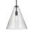 15.5" 1-Light Cone Pendant with Clear Seeded Glass-970442775