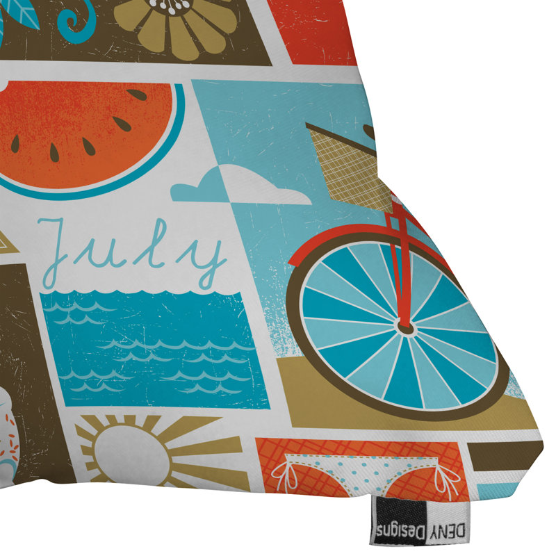 Lucie Rice Throw Pillow, 16" x 16"
