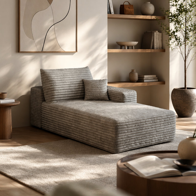 Y159-R-SLEEPER-GREY canapé-lit droit gris, L 68,1 po, Gris