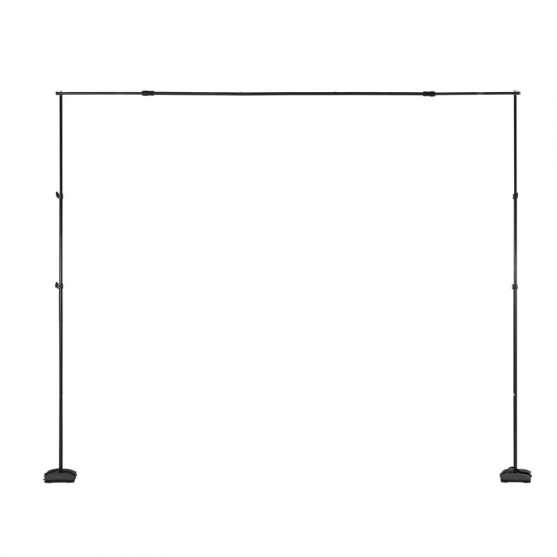 Backdrop Stand, 8.5 x 10 ft Adjustable Photo Backdrop Stand Kit, Portable Background Backdrop Stand with 7 Crossbars, Heavy Duty Projector Screen Stand, for Wedding, Photo Video Studio & Party