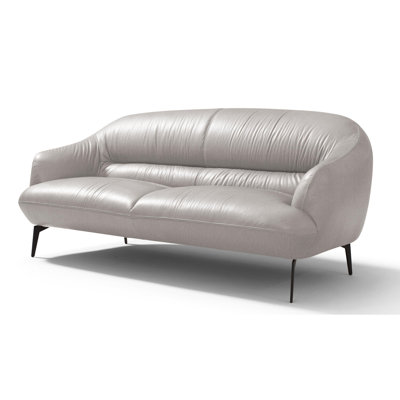 Canapé en cuir véritable 88,5 po Layla