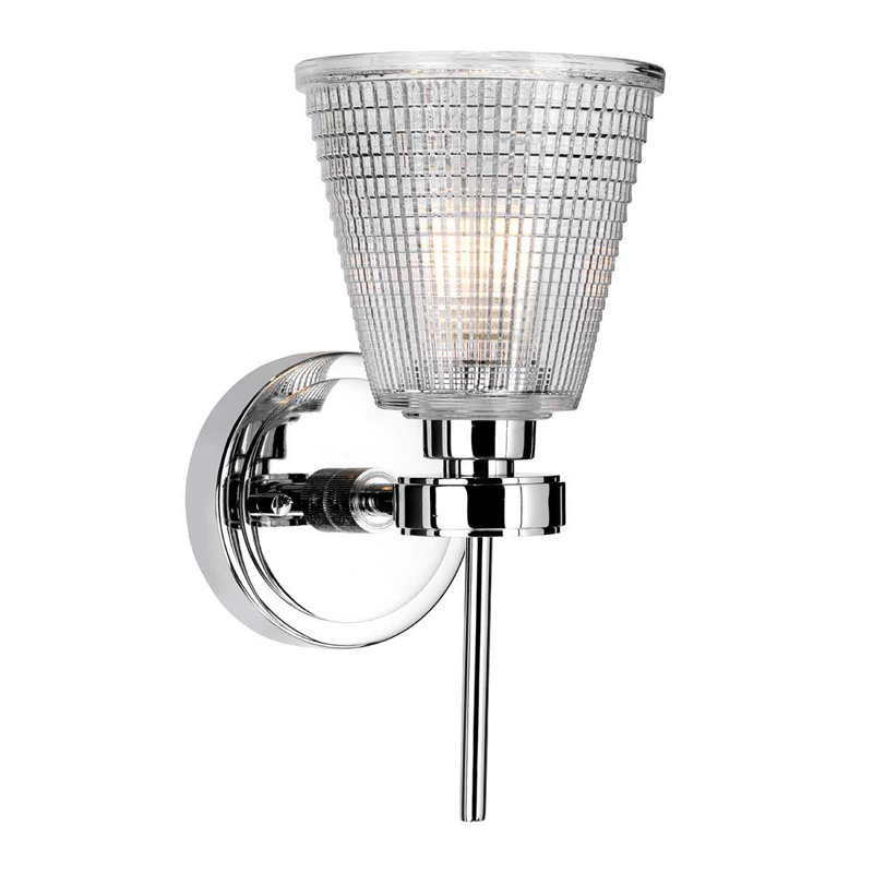 Merseyside Armed Sconce, Polished Chrome
