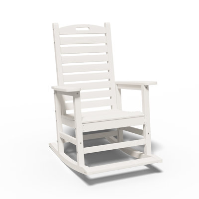 Chaise berçante surdimensionnée en PEHD d'extérieur