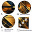 «Sharp Gold and Black Geometric Wonders III», reproduction sur toile encadrée-598458732-598458733