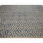 Tapis moderne en laine à tissage plat beige / bleu 12 pi 10 po x 17 pi 8 po Modern